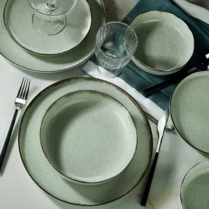 Servies set porselein - 24 delig - Mintgroen - Greenleave