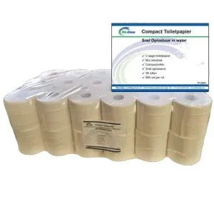 Compact Toiletpapier Snel Oplosbaar
