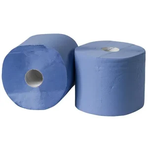 Poetsrollen / Industrierollen 2-laags Blauw 24 cm