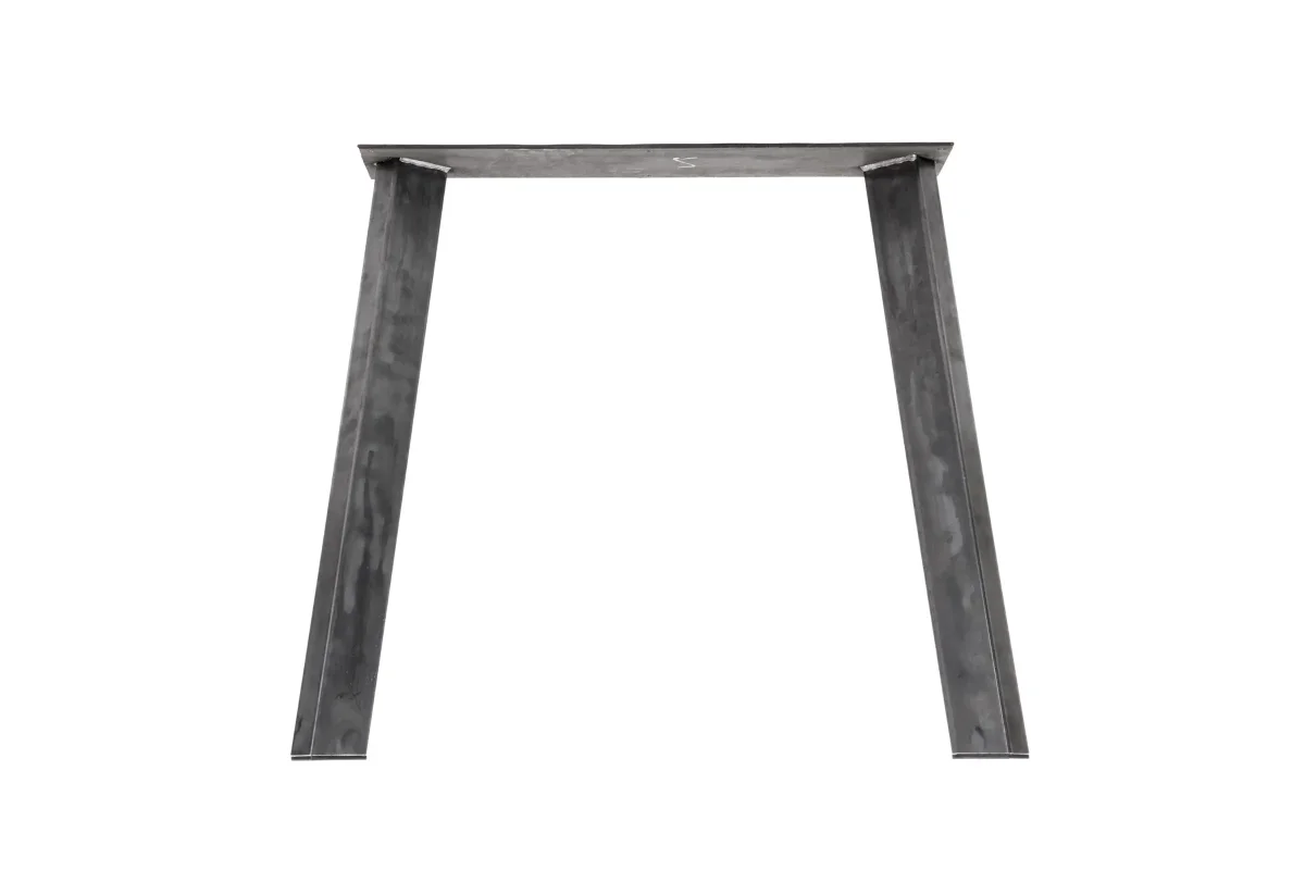 Eiken rechte tafel met afgeronde hoeken en poten - Afbeelding 6