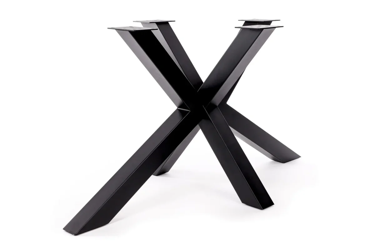 Eiken rechte tafel met afgeronde hoeken en Matrix poot - Afbeelding 6