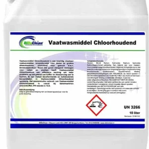 Vaatwasmiddel Chloorhoudend 10L Vloeibaar