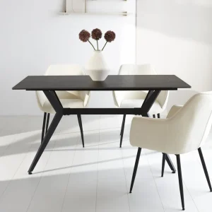 Eettafel Grace Sintered Stone Marmerlook Zwart