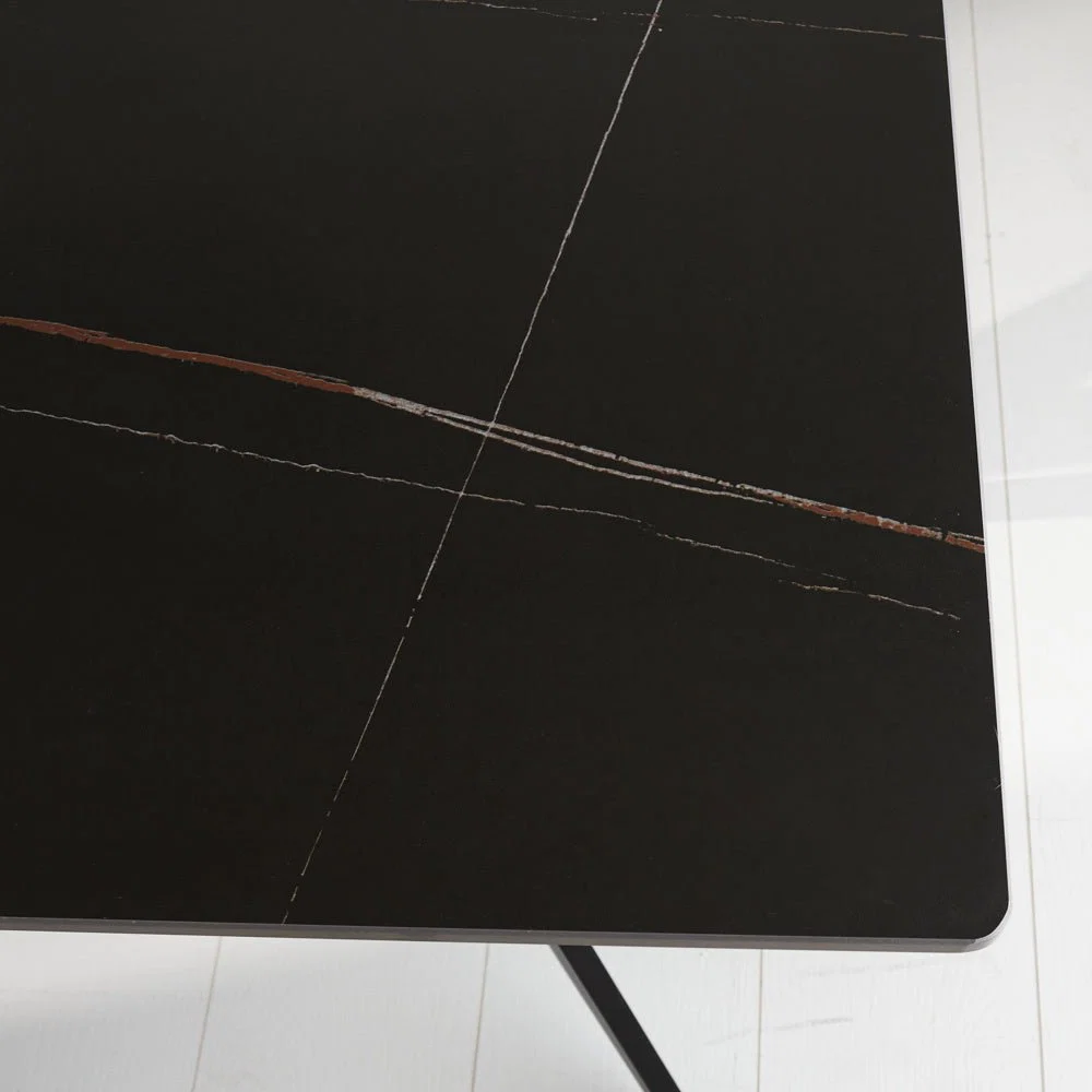 Eettafel Grace Sintered Stone Marmerlook Zwart - Afbeelding 7