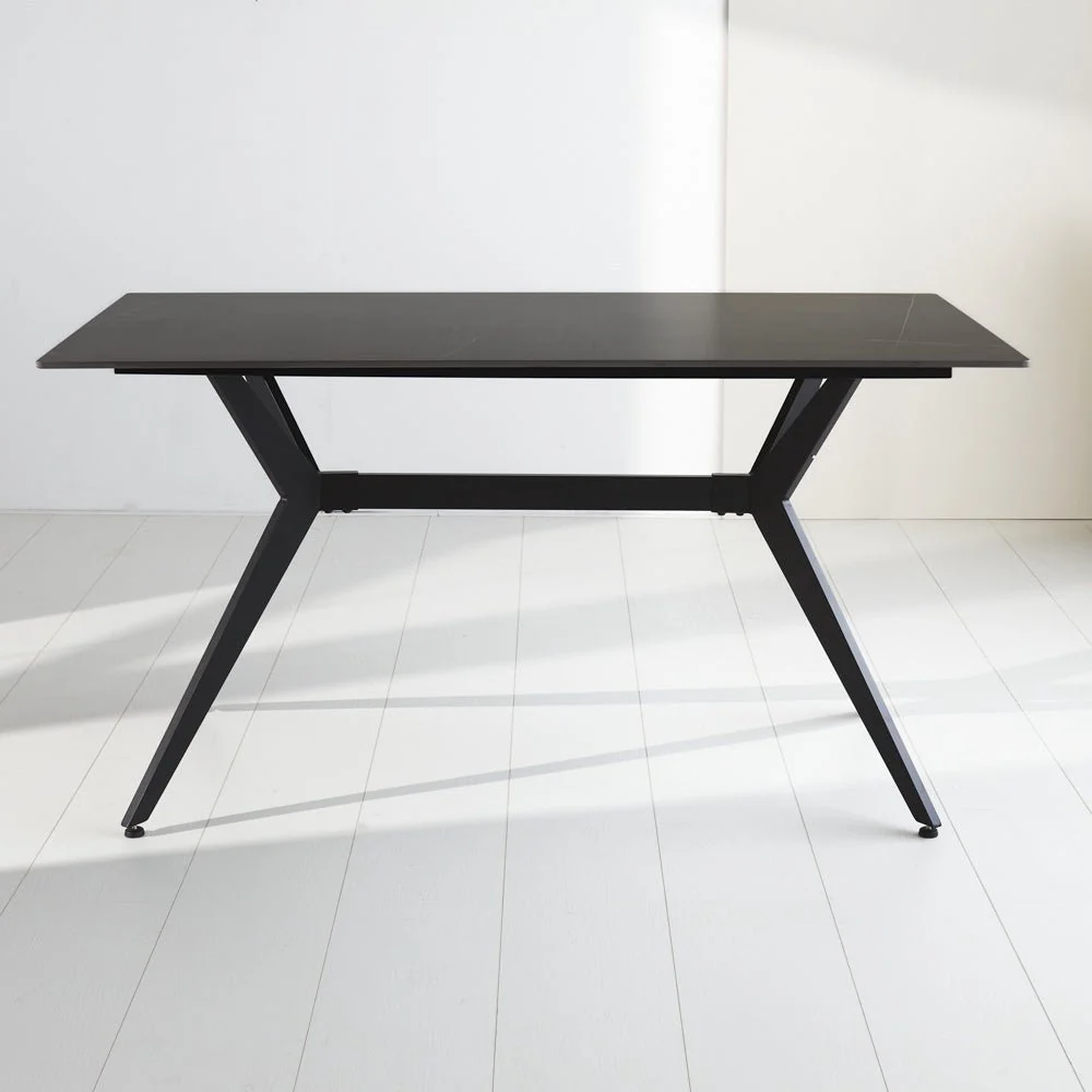 Eettafel Grace Sintered Stone Marmerlook Zwart - Afbeelding 5