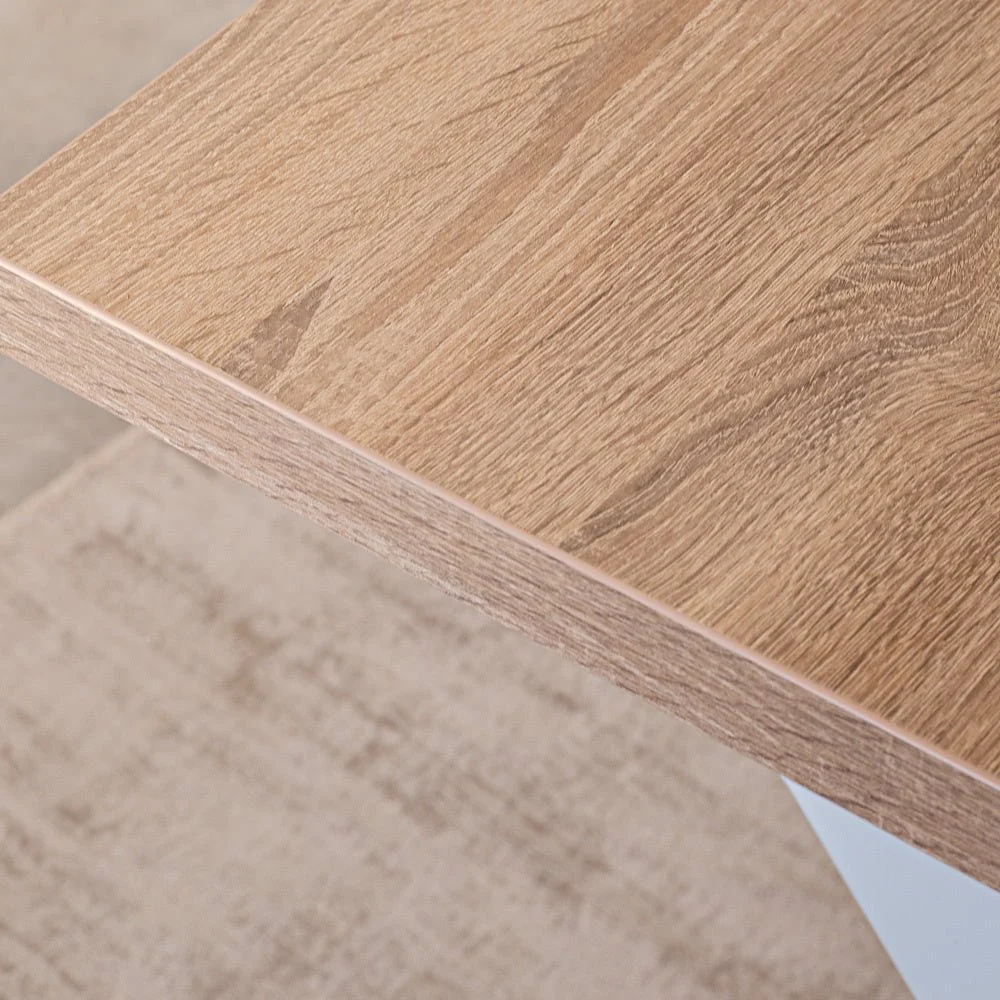 Tafelblad 190x100 Melamine Eikenhout Look Lenzo - Robson Oak - Afbeelding 3