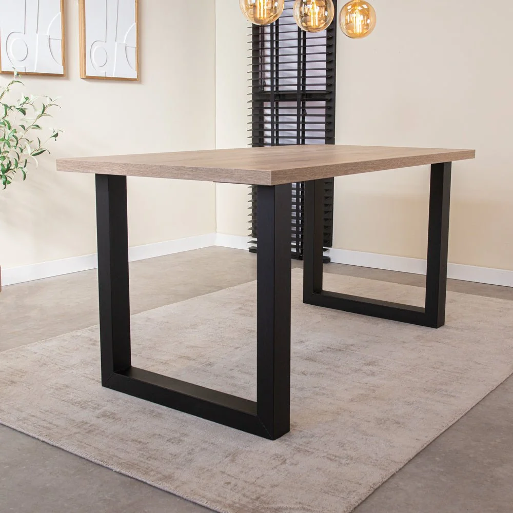 Tafelblad 190x100 Melamine Eikenhout Look Lenzo - Robson Oak - Afbeelding 6