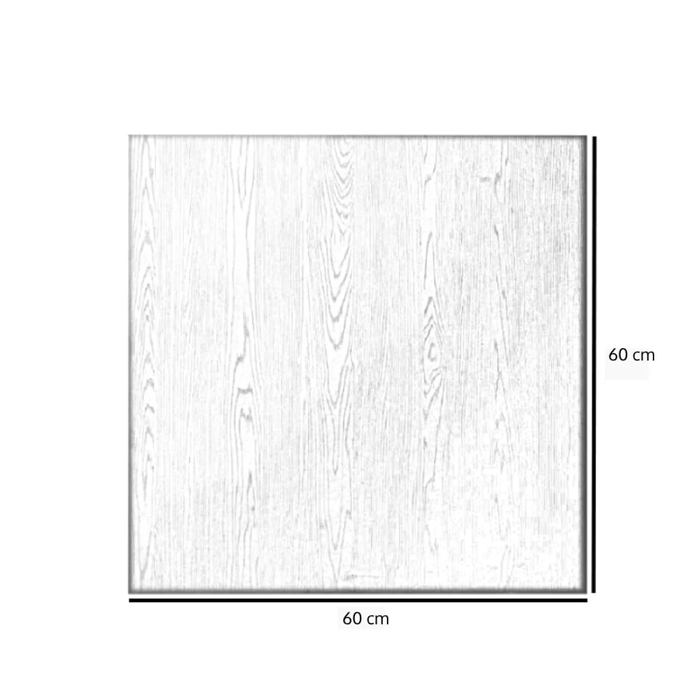 Tafelblad Roan melamine zwart 60 x 60 cm - Afbeelding 3